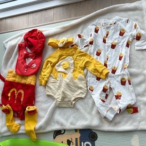 McDonald’s and Egg yolk cosplay baby costume